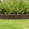 Gardenised Decorative Interlocking Half Log Lawn Edging Garden Ornamental Fence Border, PK 8 QI004111.8 - alternate 7